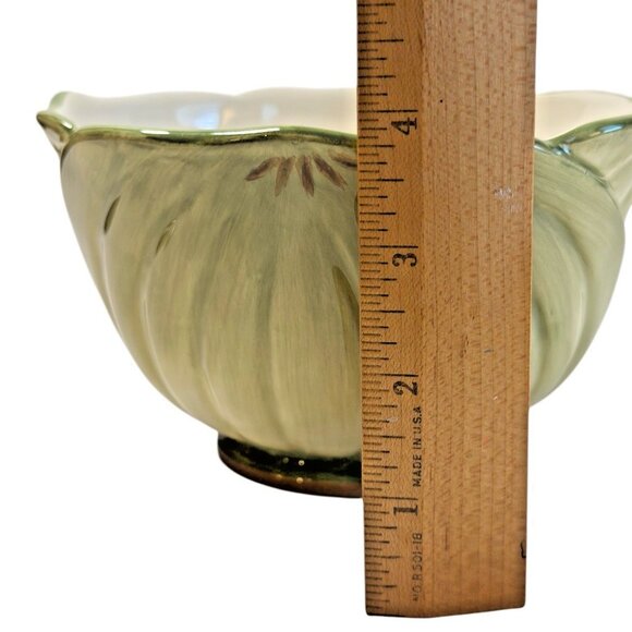 Certified International Porcelain Cabbage Leaf Bowl Pamela Gladding Artist - Picture 6 of 7